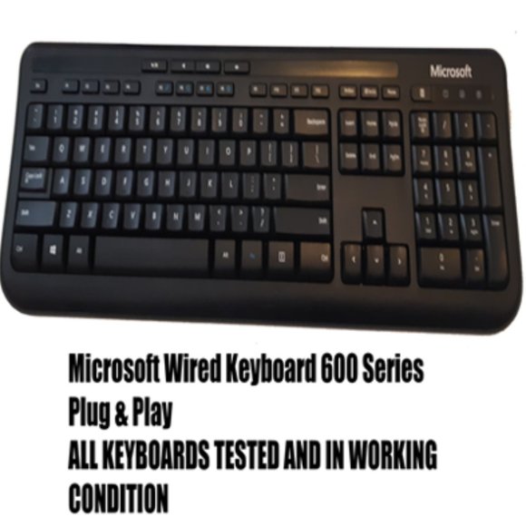 Microsoft Wired Keyboard 600 Series Plug and Play - Picture 1 of 1